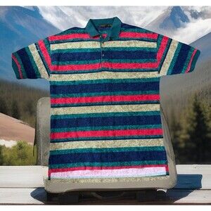 Deadstock VTG Cross Creek XL Pro Collection Golf Polo Shirt Single‎ Stitch USA